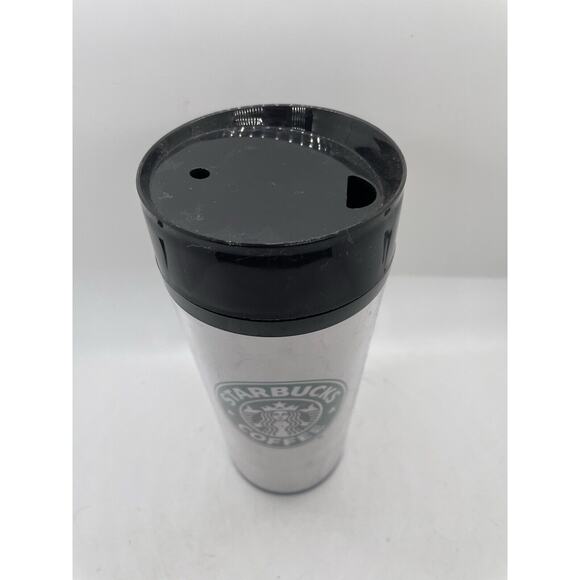 VINTAGE 2001 Starbucks Logo 16oz Tumbler With Original Lid - Picture 2 of 7